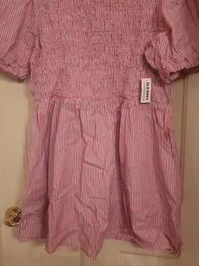 Old Navy Pink Striped Mini Dress